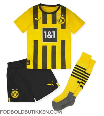Borussia Dortmund Jude Bellingham #22 Hjemmebanetrøje Børn 2022-23 Kortærmet (+ Korte bukser)